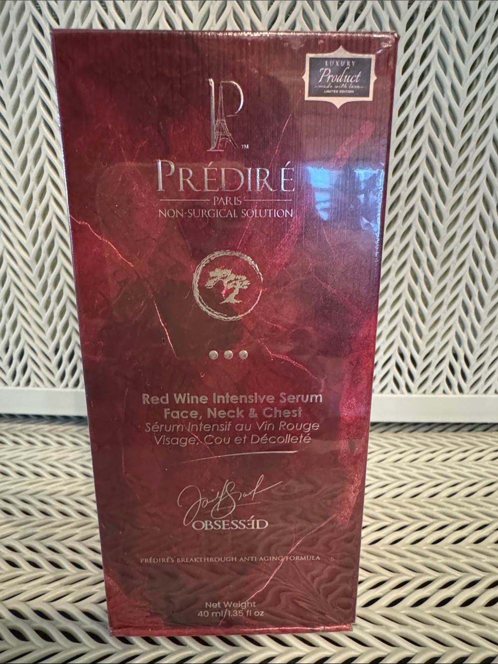 Prédiré Red Wine Intensive Serum for Face, Neck & Chest - Red